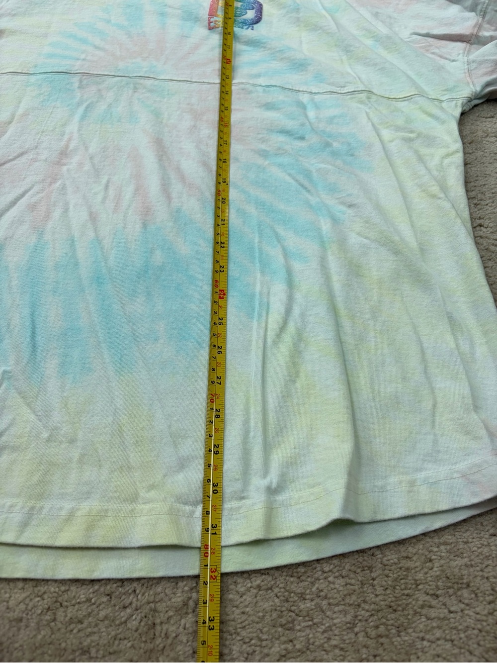 Disney Size XXL Double Extra Large Spirit Jersey Tie Dye Rainbow Cotton Candy - Picture 8 of 8